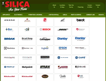 Tablet Screenshot of products.silicaappliance.com